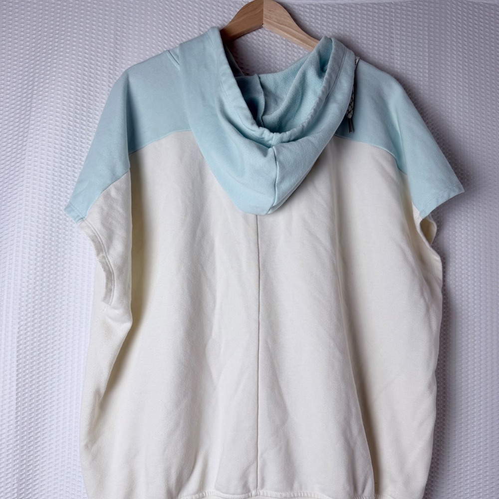 LIVI Active Lane Bryant Sweatsuit Womens 22/24 Cream Mint Colorblock Hoodie Set - Picture 9 of 14